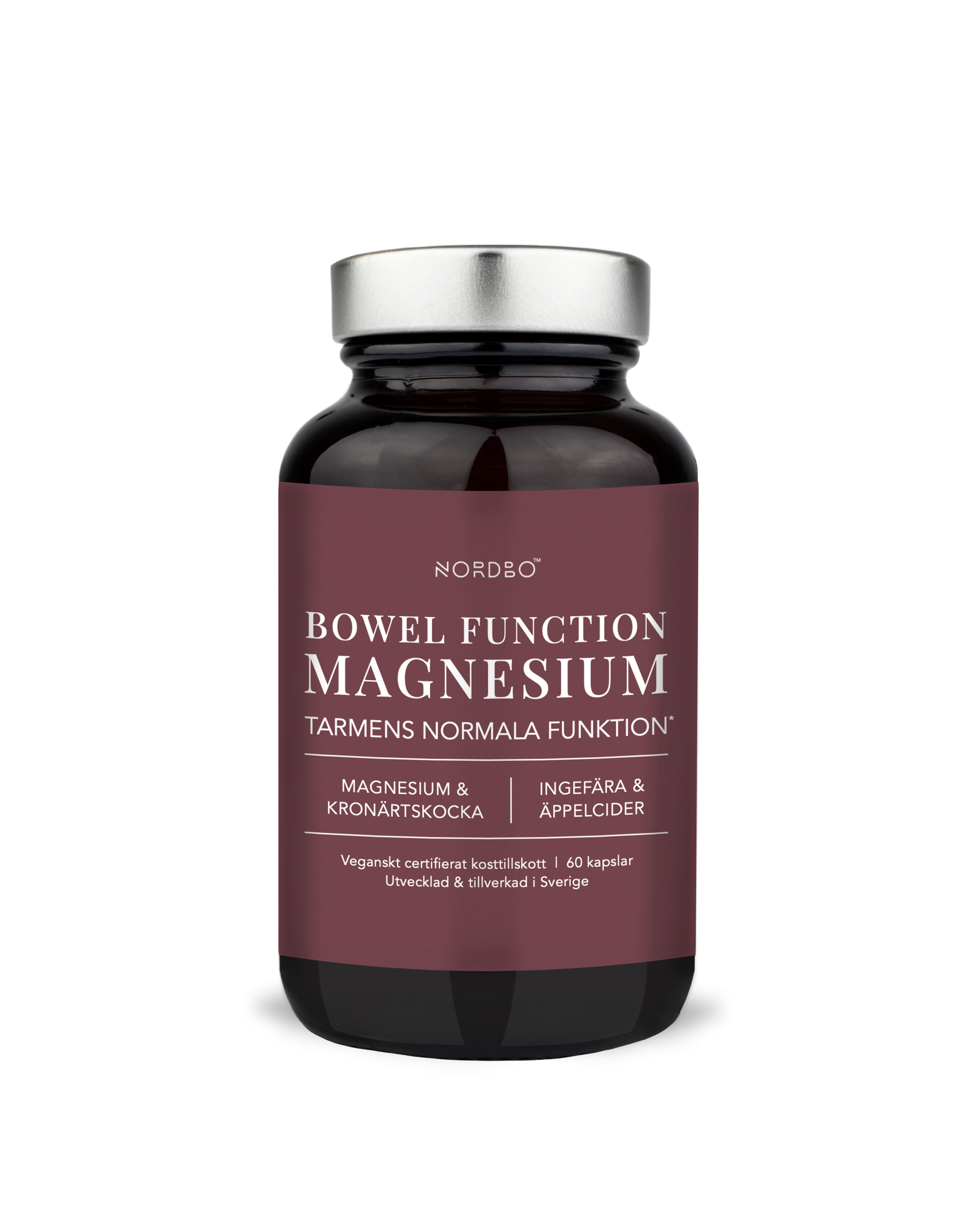 NORDBO BOWEL FUNCTION MAGNESIUM 60 KAPSLER