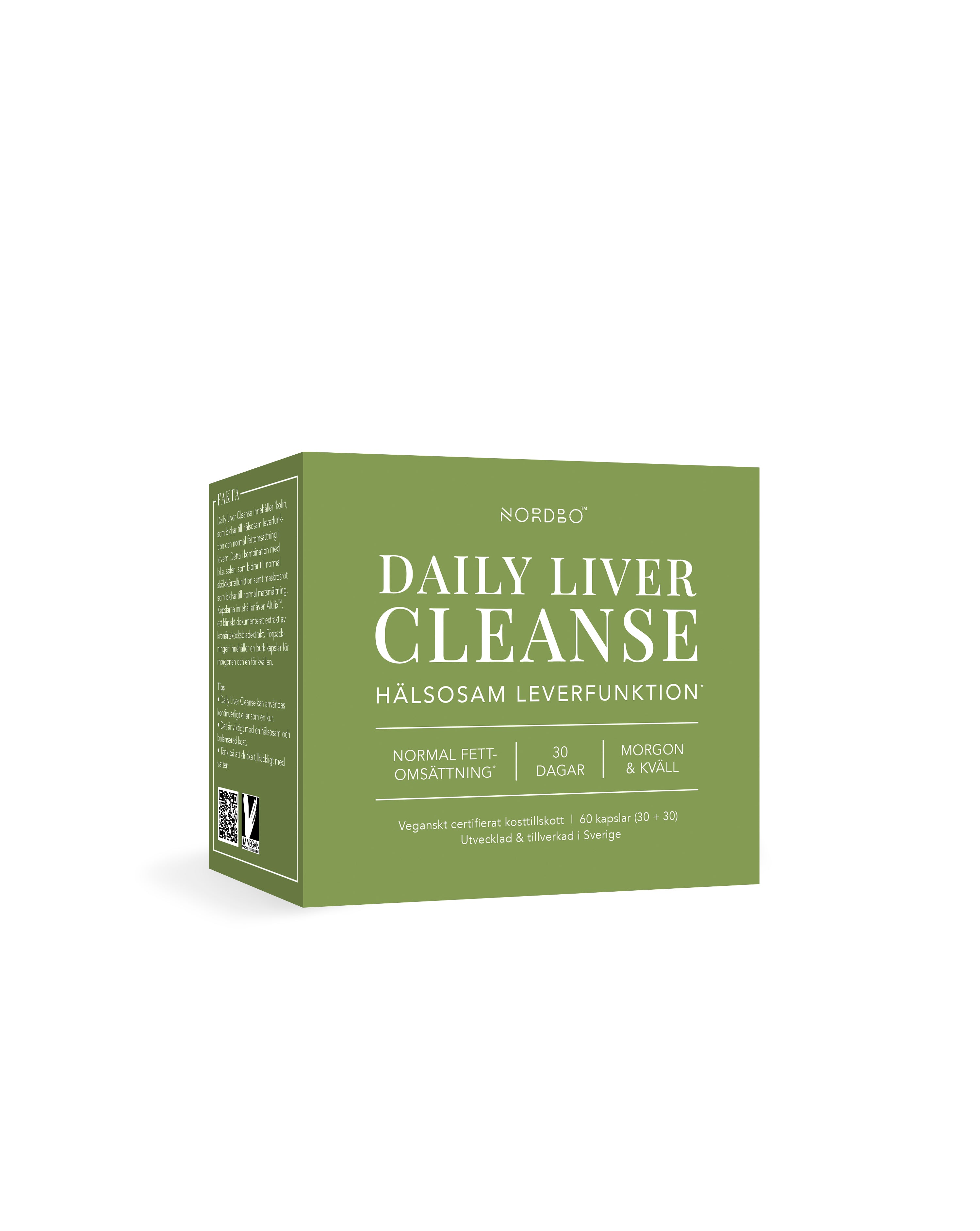 NORDBO DAILY LIVER CLEANSE 30+30 KAPSLER - VEGANSK