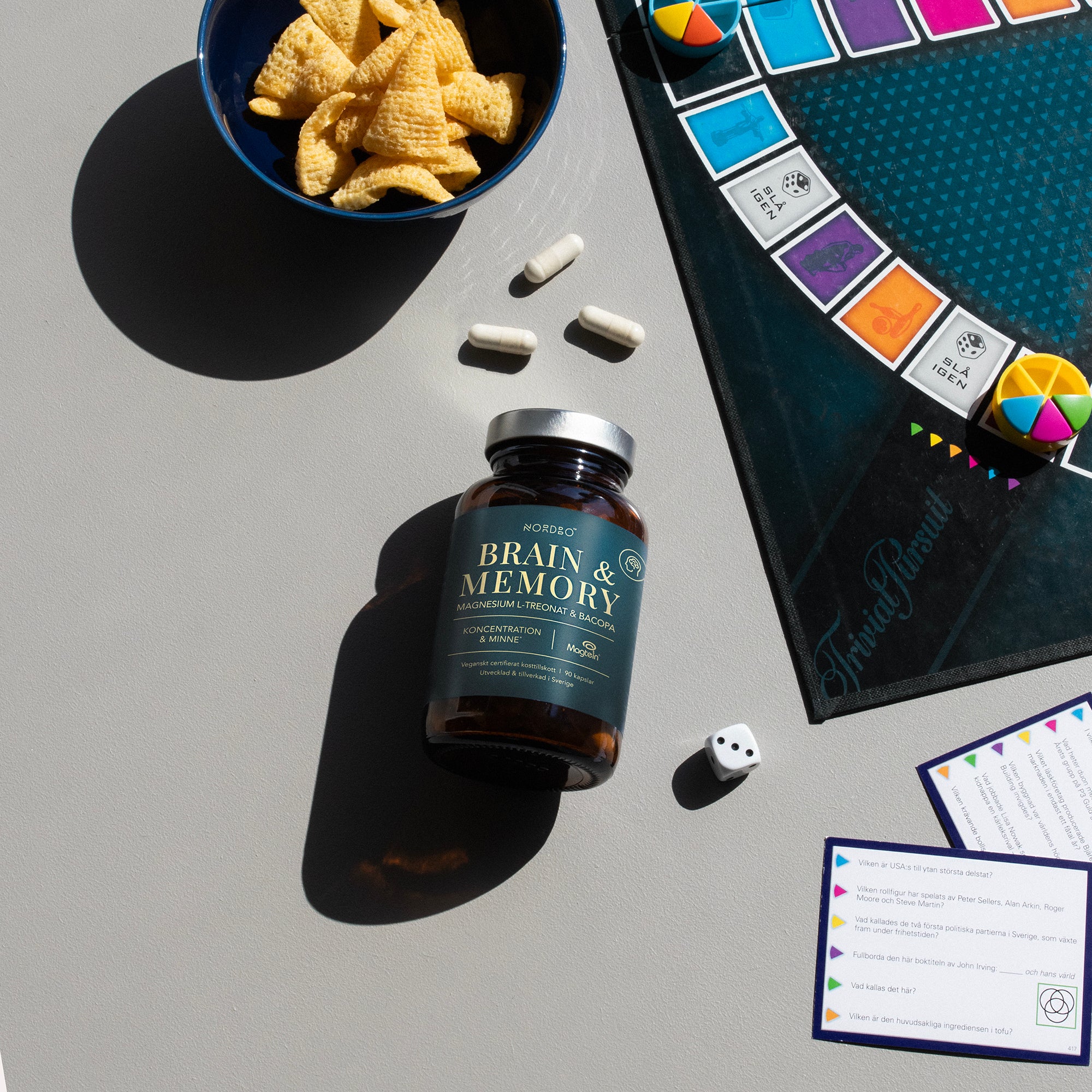 NORDBO BRAIN & MEMORY MAGNESIUM 90 KAP - VEGANSK