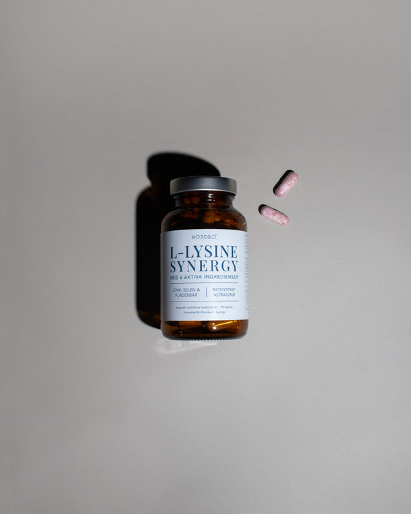 NORDBO L-LYSINE SYNERGY 90 KAP - VEGANSK