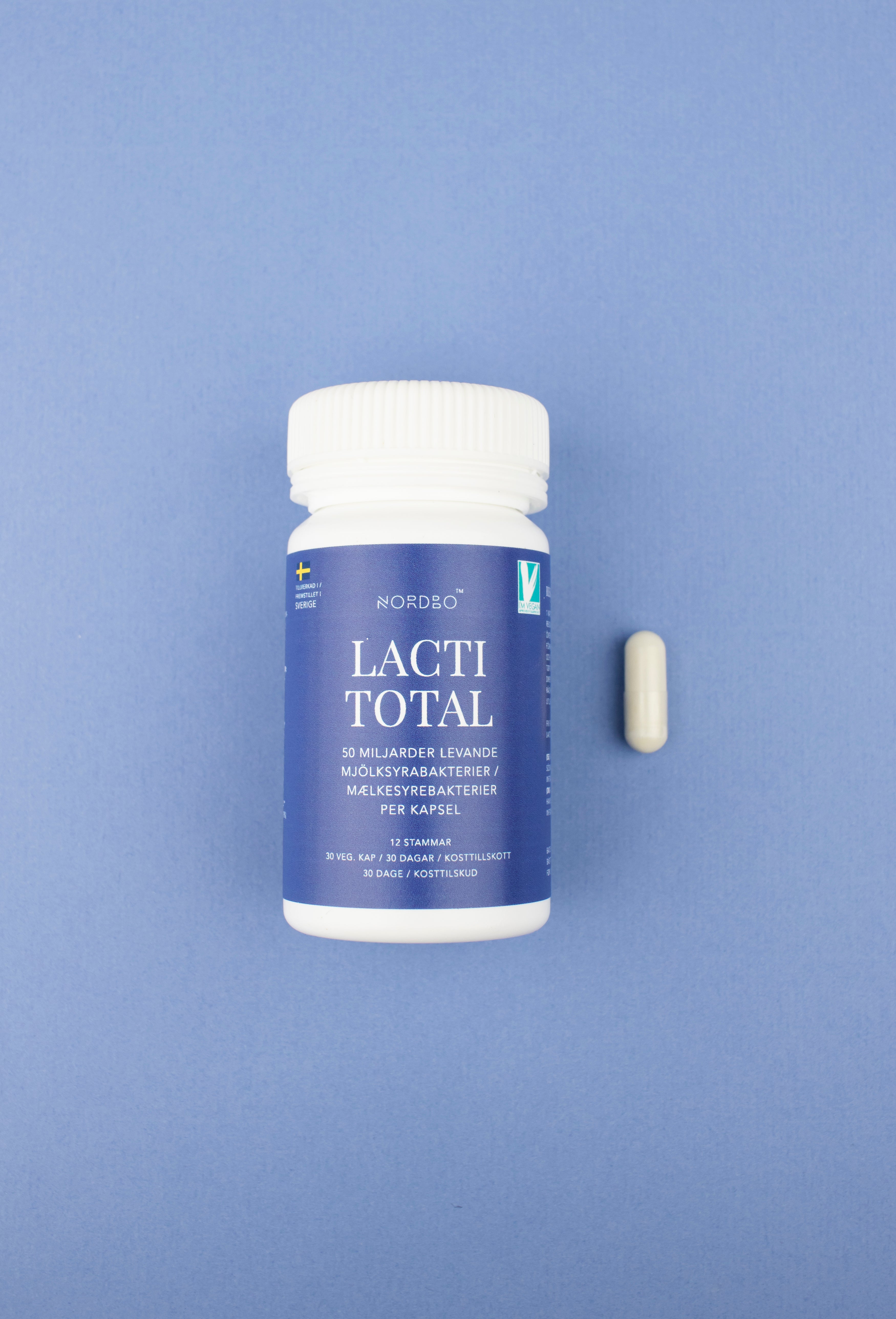 NORDBO LACTITOTAL 30 KAPSLER - VEGANSK