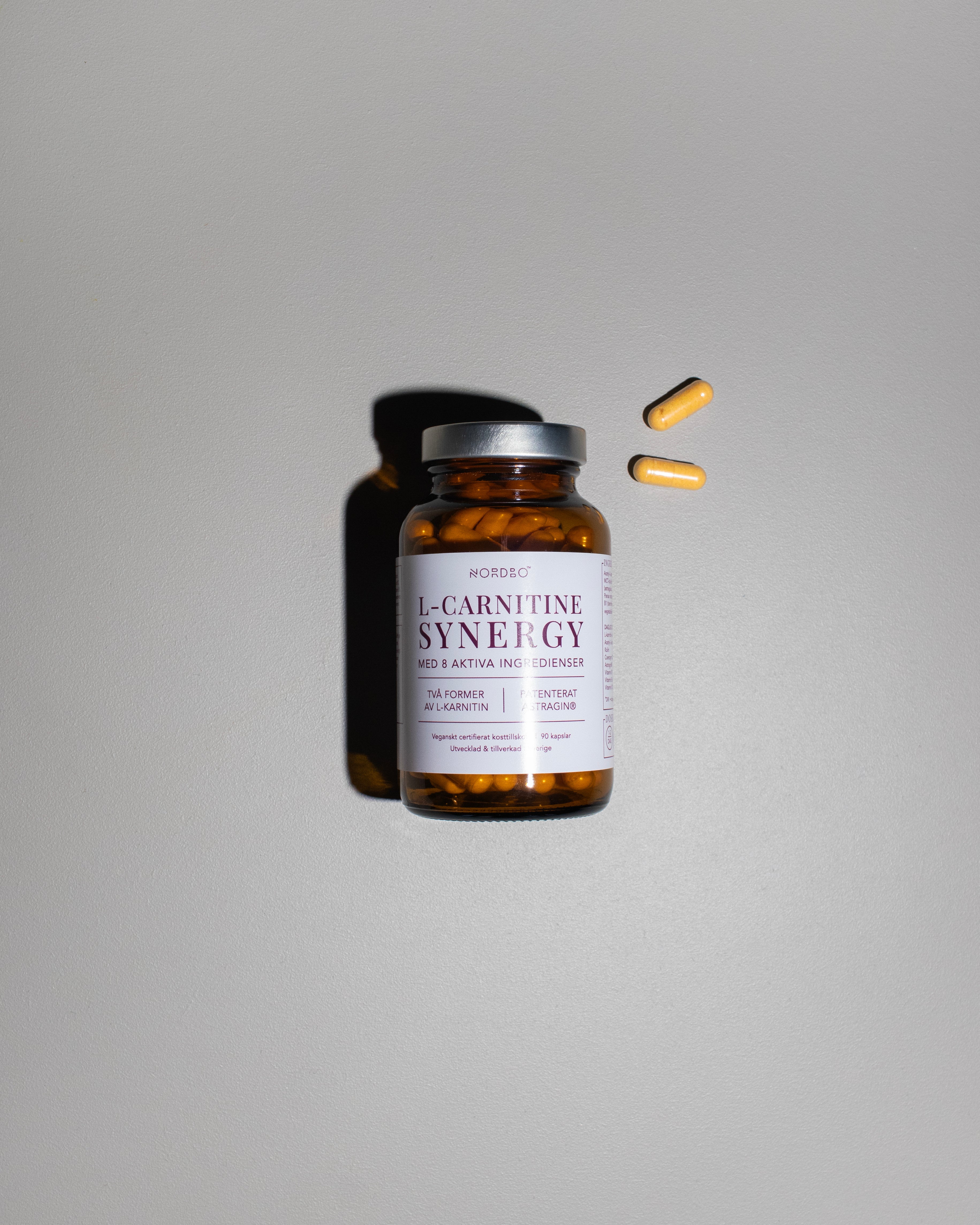 NORDBO L-CARNITINE SYNERGY 90 KAP - VEGANSK