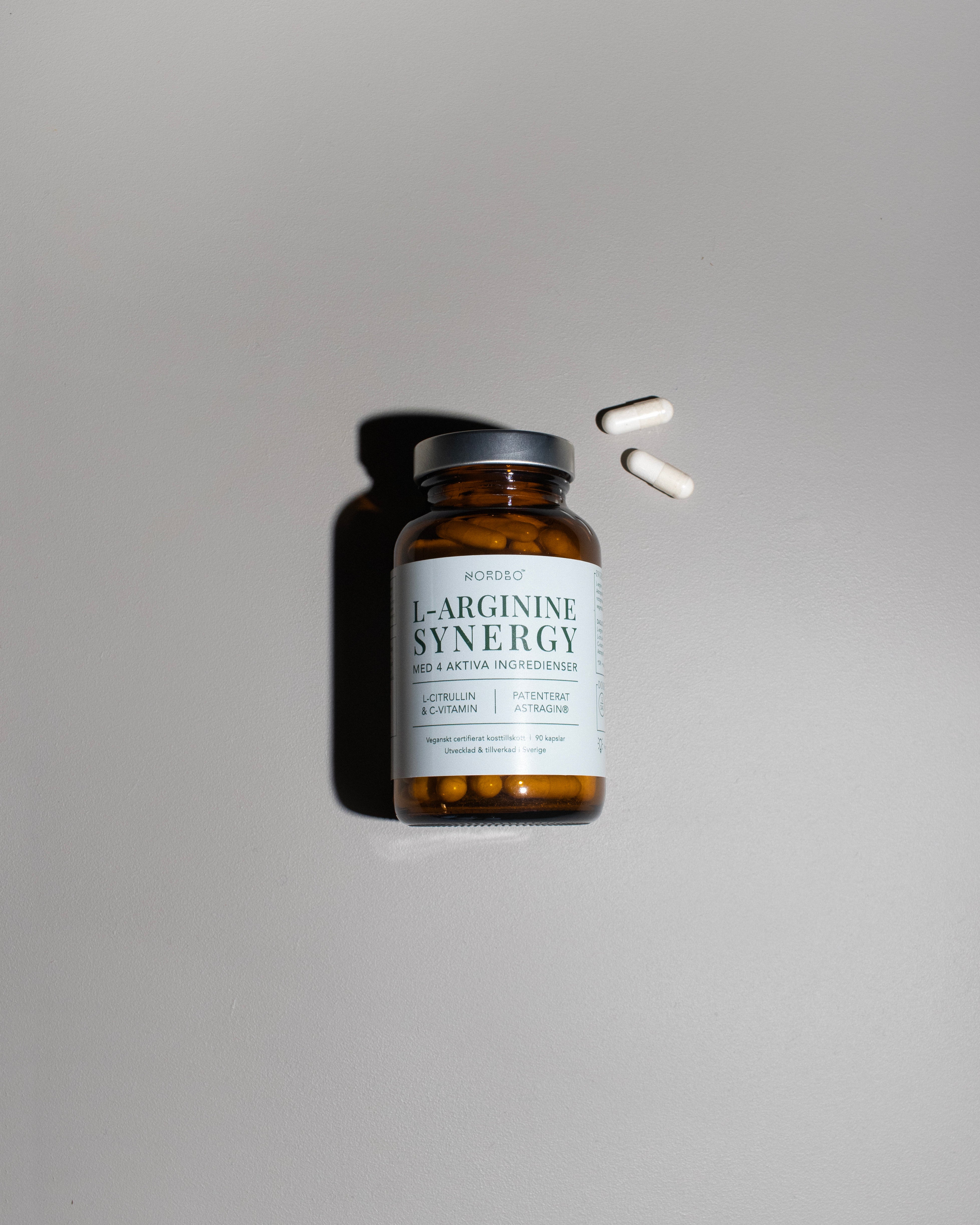 NORDBO L-ARGININE SYNERGY 90 KAP - VEGANSK