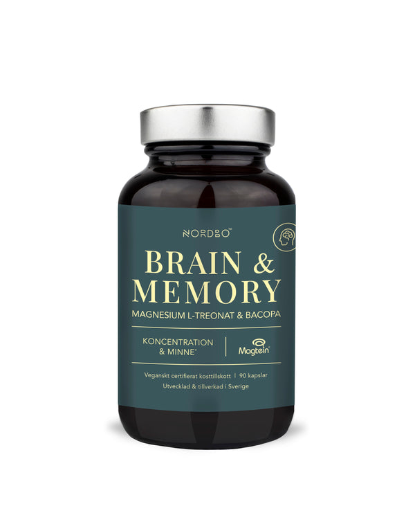 NORDBO BRAIN & MEMORY MAGNESIUM 90 KAP - VEGANSK