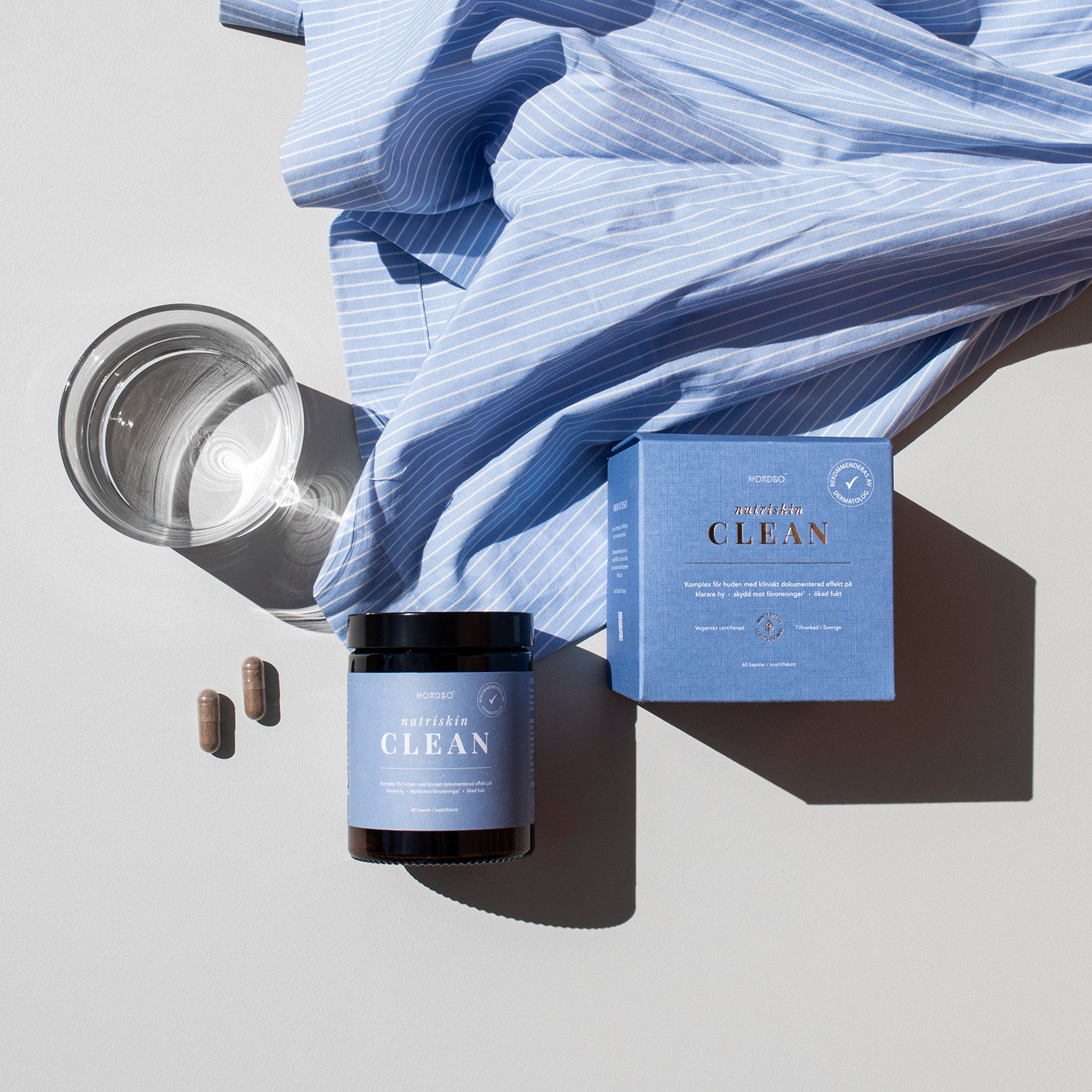 NORDBO NUTRISKIN CLEAN 60 KAPSLER - VEGANSK