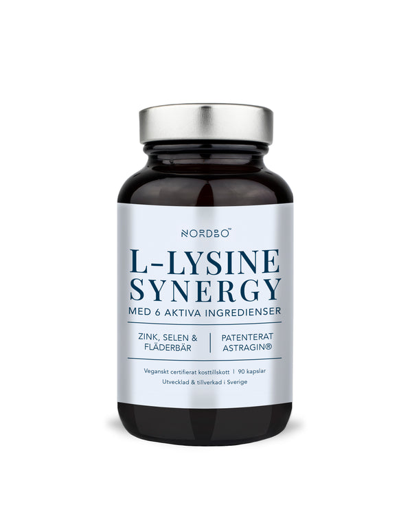 NORDBO L-LYSINE SYNERGY 90 KAP - VEGANSK
