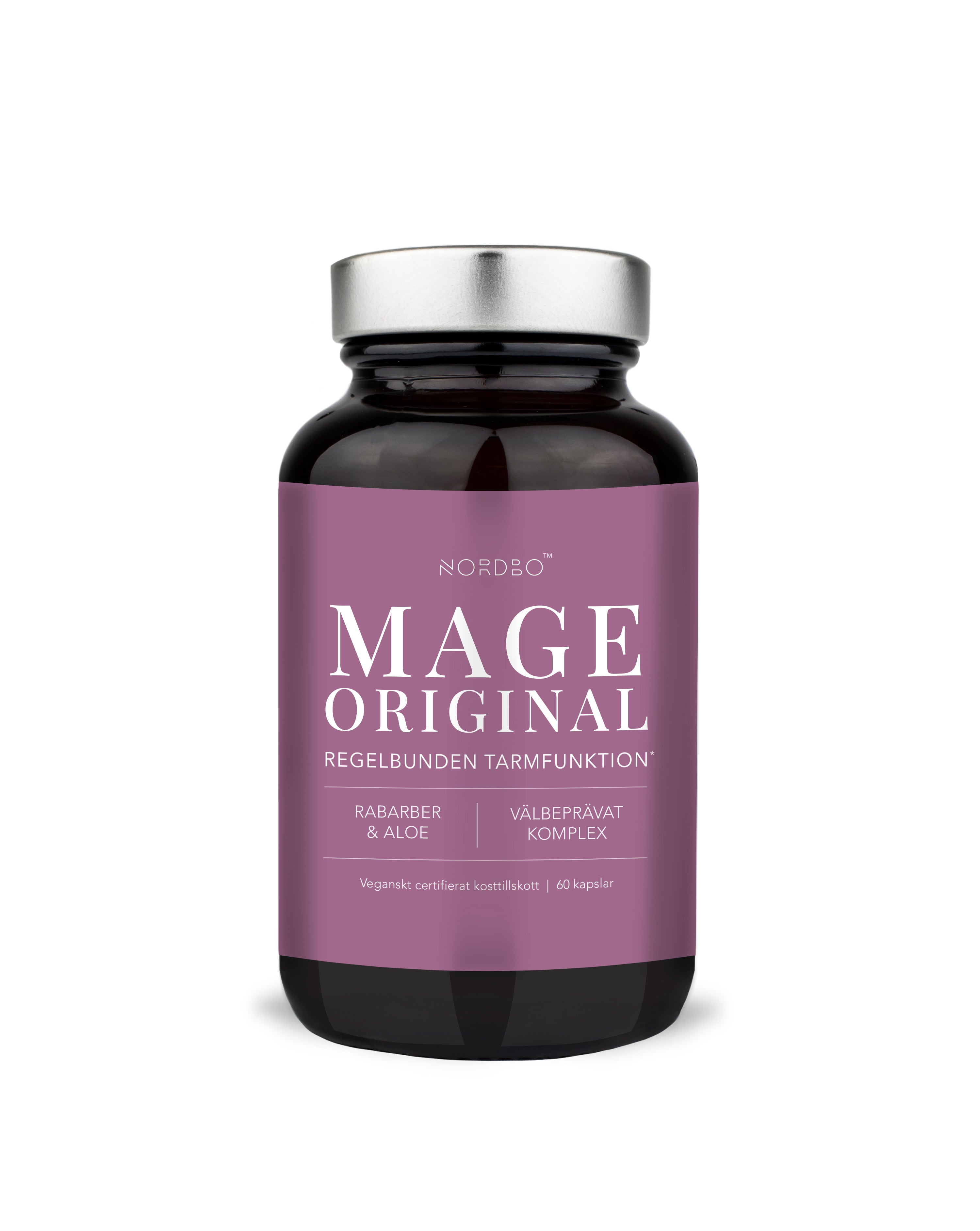 NORDBO MAGE (mave) 60 KAPSLER - VEGANSK