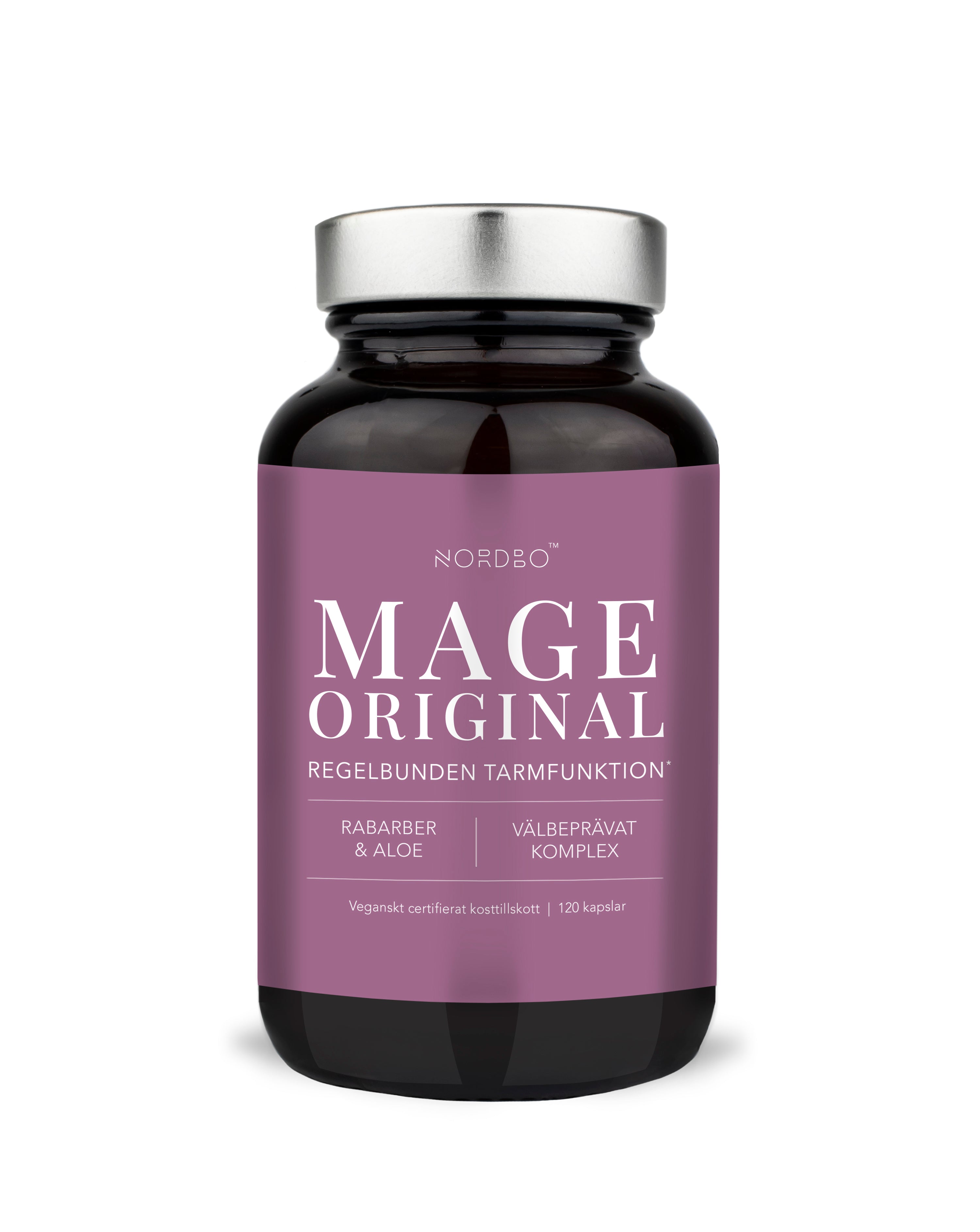 NORDBO MAGE (mave) 120 KAPSLER - VEGANSK
