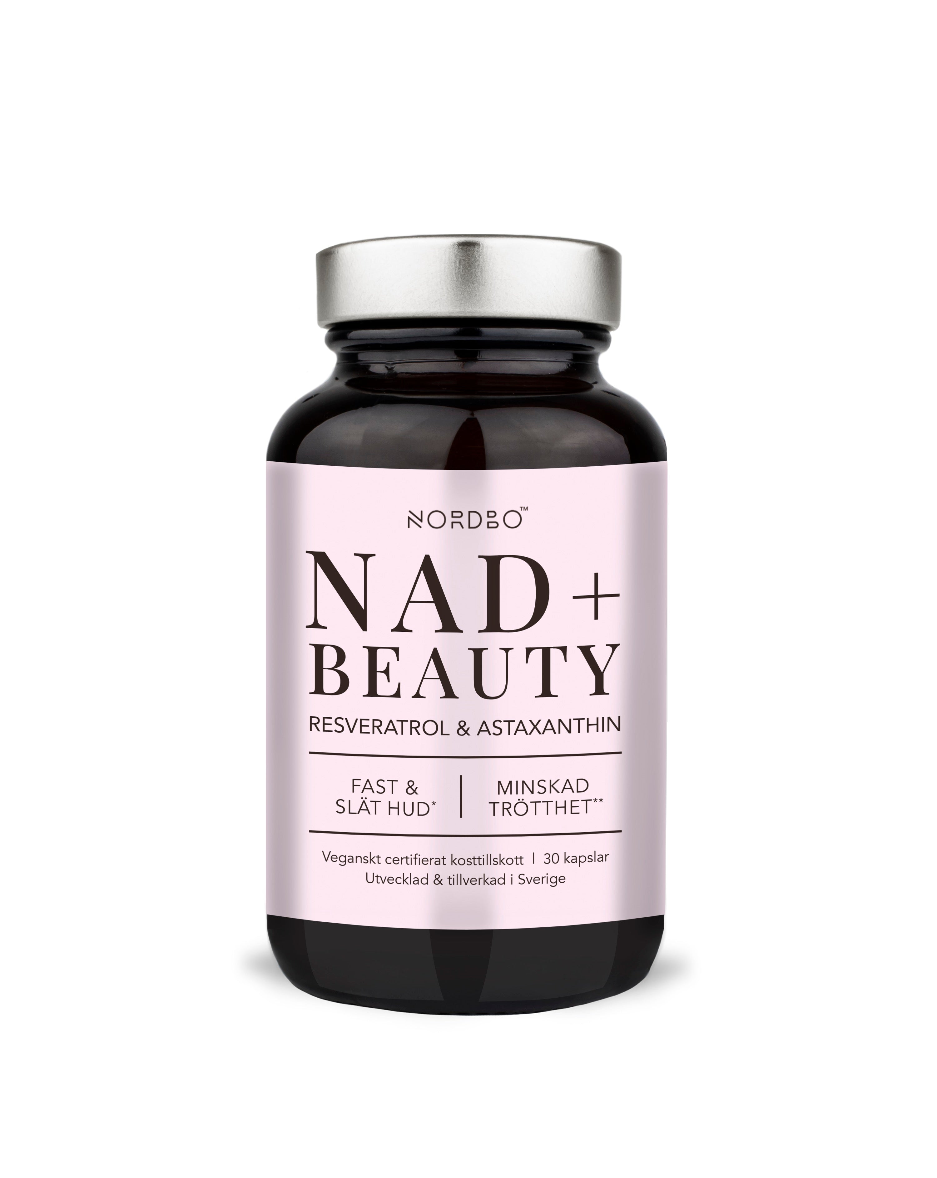 NORDBO NAD+ BEAUTY 30 KAP - VEGANSK