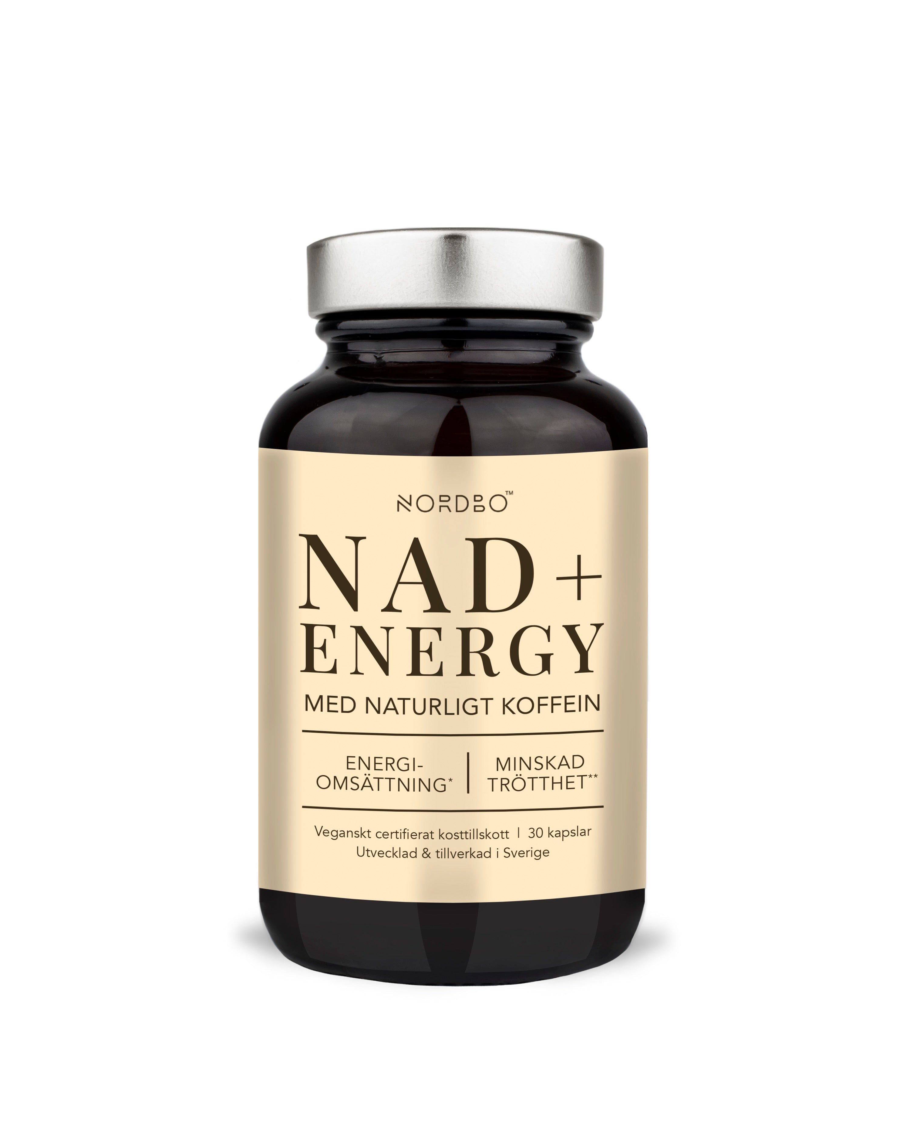 NORDBO NAD+ ENERGY 30 KAP - VEGANSK