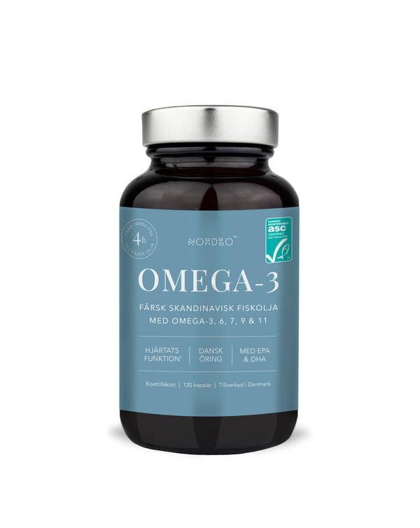 NORDBO OMEGA-3 120 KAPSLER - FRA BÆREDYGTIGT FISKERI