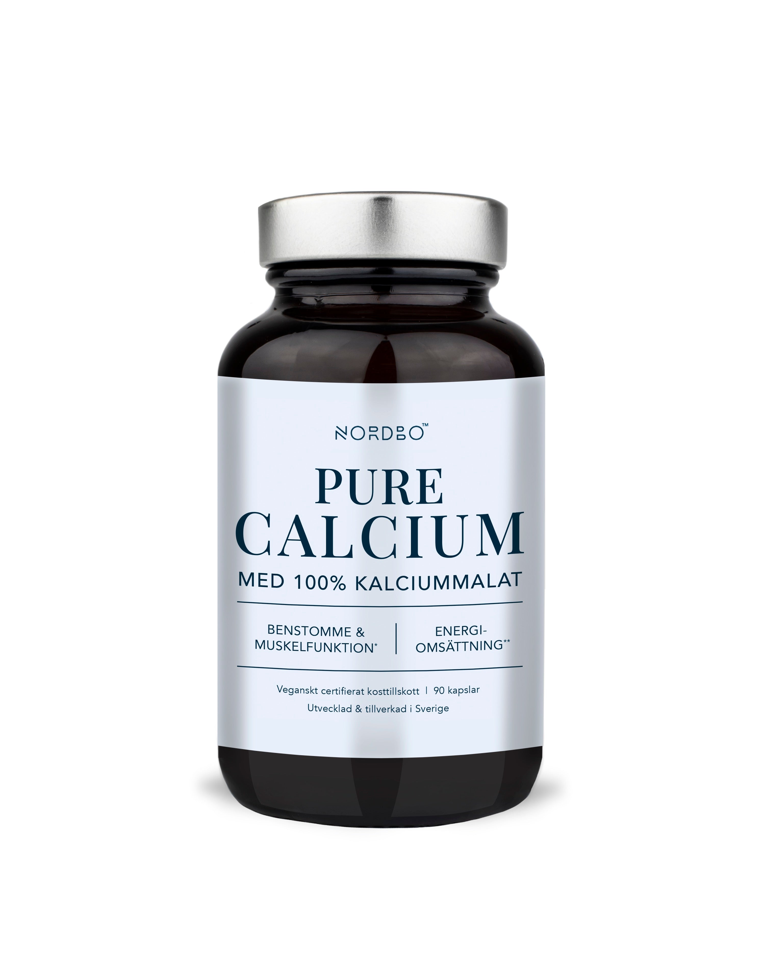 NORDBO PURE CALCIUM 90 KAP - VEGANSK