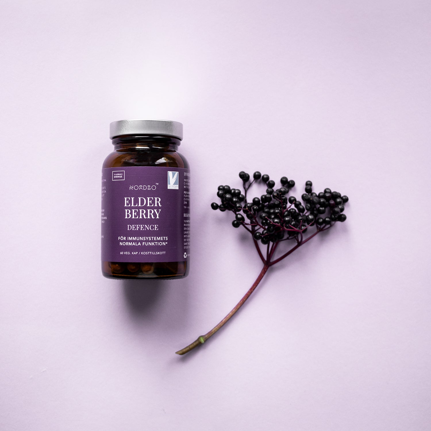 NORDBO ELDERBERRY DEFENCE 60 KAPSLER - VEGANSK