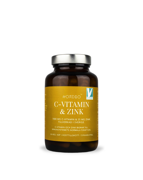 NORDBO C-VITAMIN & ZINK 50 KAPSLER - VEGANSK