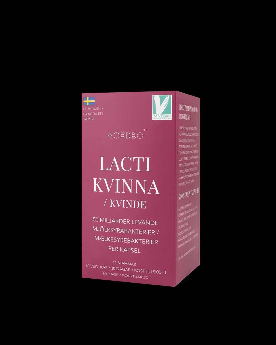 NORDBO LACTIKVINDE 30 KAPSLER - VEGANSK