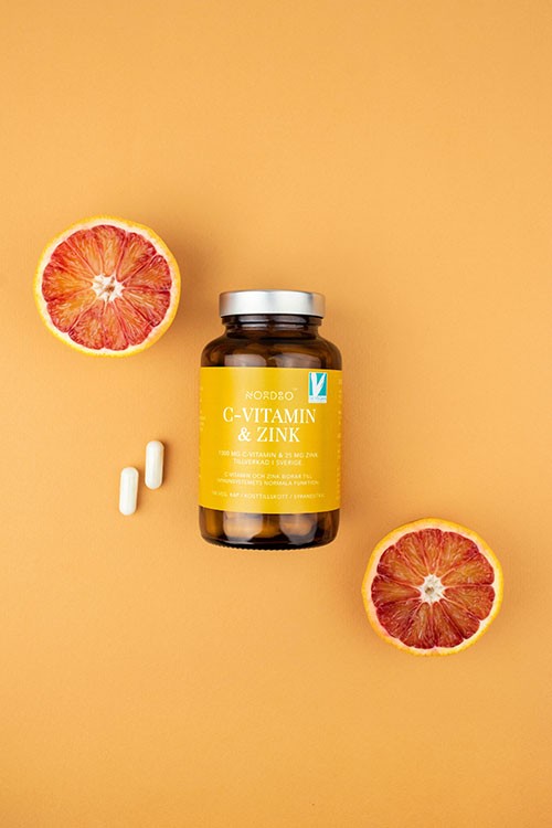 NORDBO C-VITAMIN & ZINK 50 KAPSLER - VEGANSK