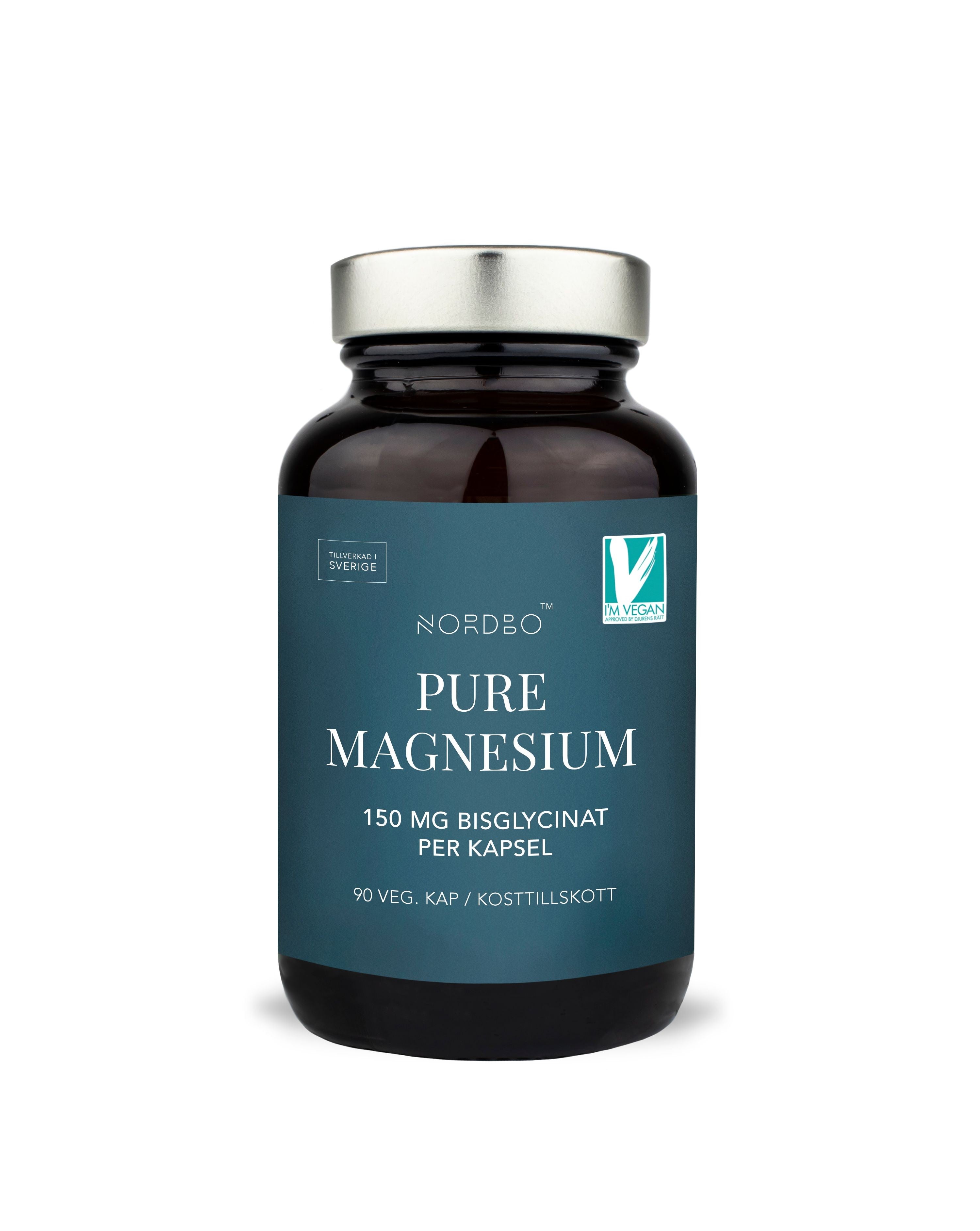NORDBO PURE MAGNESIUM 90 KAP. - VEGANSK